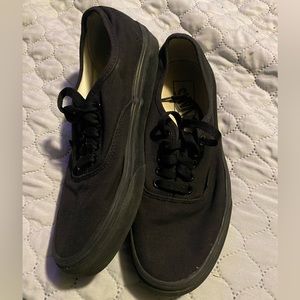 Vans shoes all black 8.0 mens 9.5 womans